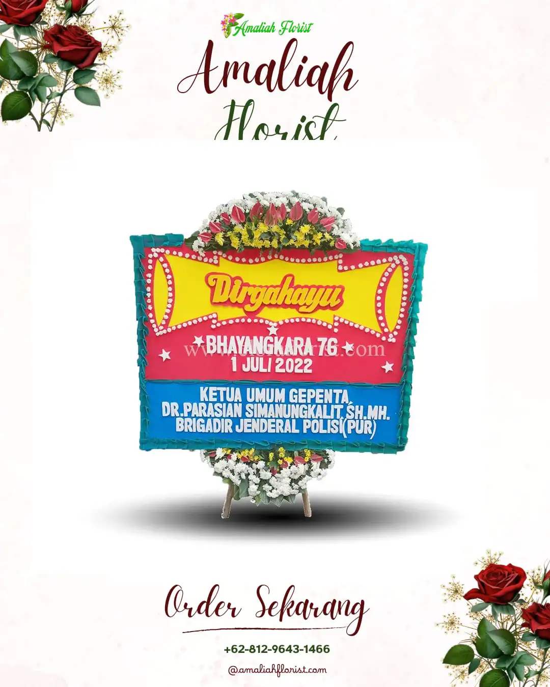 Papan Bunga HUT Ulang Tahun Pengambengan